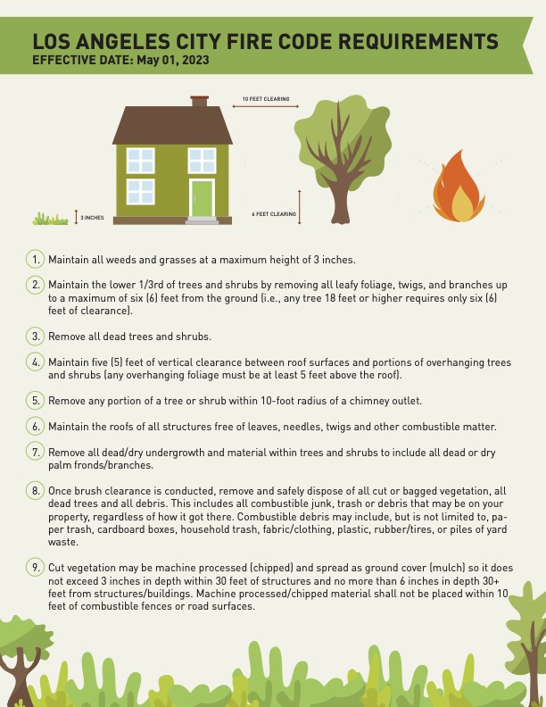 L.A. City Brush Clearance Requirements - Wildfire Los Angeles